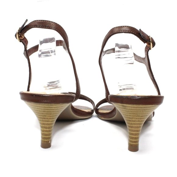 Unlisted by Kenneth Cole Womens Size 9.5M Kind Deed Luggage Brown Strappy Sandal - Picture 4 of 13
